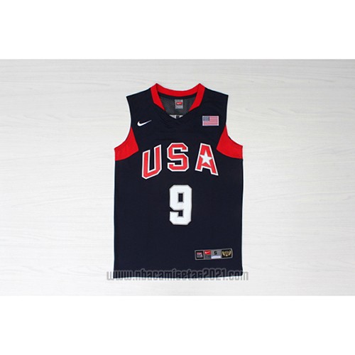 Camiseta USA 2008 Wade #9 Azul